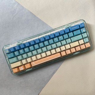 Summer Beach keycaps cherry profile Five Side DYE SUB PBT gradient keycap set