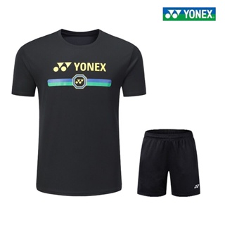 Yonex เสื้อยืดแขนสั้น ระบายอากาศ แบบแห้งเร็ว สําหรับเล่นกีฬาแบดมินตัน