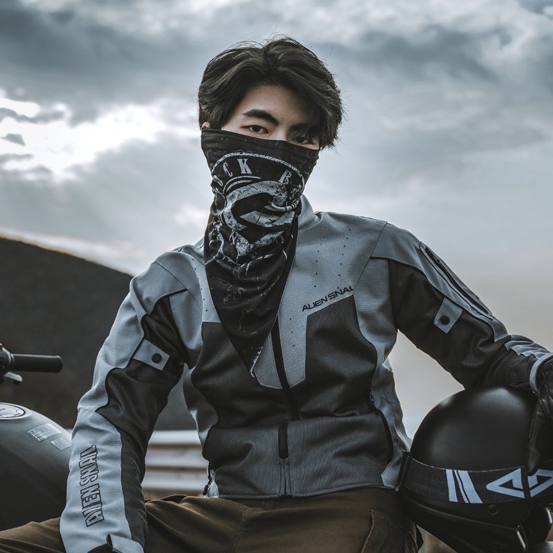 【TH Delivery】ROCKBROS ผ้าเรยอน ที่คาดผม กันแดด หน้ากาก สายคล้องคอ ฤดูร้อน ผู้ชายและผู้หญิง รถจักรยานยนต์ กลางแจ้ง ขี่จักรยาน สามเหลี่ยม ผ้าขนหนู — صورة 3