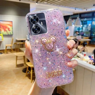 Realme C30 C35 C11 2021 C25Y Realme 9Pro C25S C21 Realme C17 C12 5 5i 6i  C3 เคสโทรศัพท์มือถือ ลายการ์ตูนมิกกี้ เมาส์ หรูหรา สําหรับ