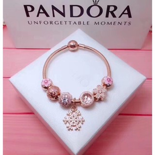 ขายดี โมเดลใหม่ PAN Rose Golden Moments สร้อยข้อมือ เครื่องประดับ สําหรับเด็กผู้หญิง A3 AS68 CI686 ASS6688