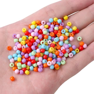4 มม.Solid Lacquer Bake Charm ภาษาเช็คคําแก้วลูกปัด DIY สร้อยข้อมือลูกปัดสําหรับผลการค้นหาเครื่องประดับทําอุปกรณ์เสริม