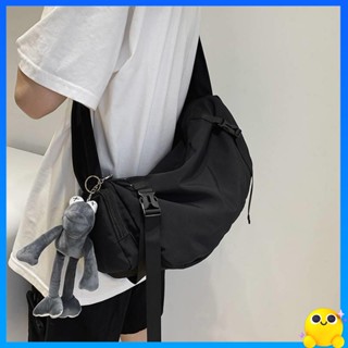 กระเป๋าเป้ใบใหญ่ กระเป๋าเป้เดินทาง INS Japanese functional workwear bag mens crossbody bag tide brand large capacity shoulder bag กระเป๋าเป้สะพายหลังกีฬากระเป๋าเป้สะพายหลังเด็กอินเทรนด์
