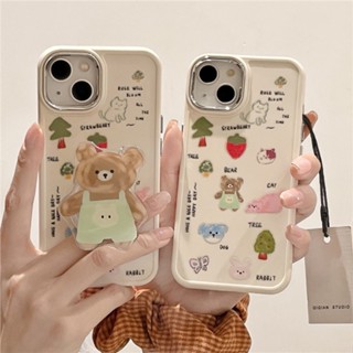 เคสโทรศัพท์มือถือ ลายการ์ตูน พร้อมขาตั้ง สําหรับ Apple iPhone 14 13promax 12 11