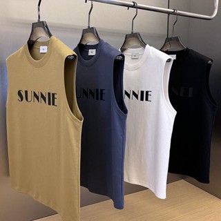 เสื้อกั๊ก ผ้าฝ้าย พิมพ์ลายตัวอักษร สไตล์เรโทร อเมริกัน อินเทรนด์ เหมาะกับฤดูร้อน สําหรับผู้ชาย
