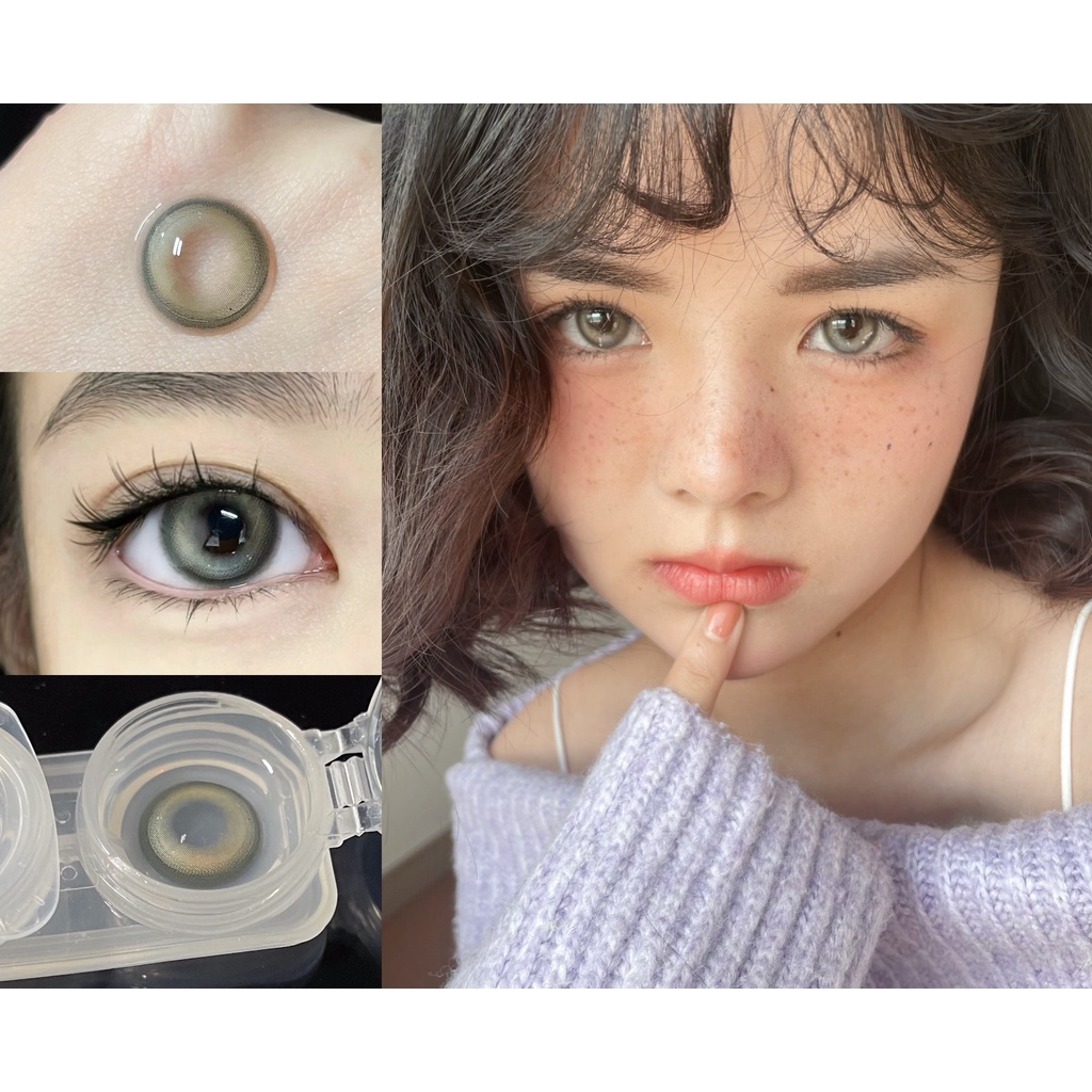 (2023.July24th)mlbhe Series คอนแทคเลนส์ ขนาดใหญ่ 14.50 มม. (เกรด 0-8.00) ใช้ได้ 6 เดือน (สีเขียว)