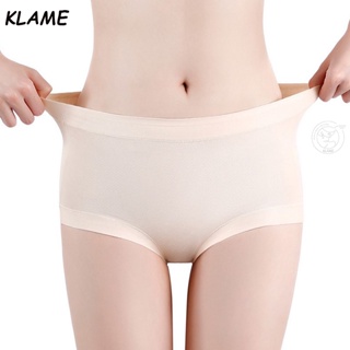 Klame กางเกงชั้นใน ผ้าฝ้ายแท้ 5A เอวสูง ไร้รอยต่อ ป้องกันแบคทีเรีย พลัสไซซ์ สําหรับผู้หญิง 60 ชิ้น KLM477