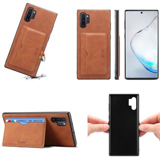 เคสมือถือ แบบนิ่ม พร้อมช่องใส่บัตร สําหรับ Samsung Galaxy Note 10 10+ Note10 Plus Note10+