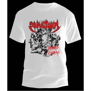 เสื้อยืด พิมพ์ลาย SEPULTURA MORBID