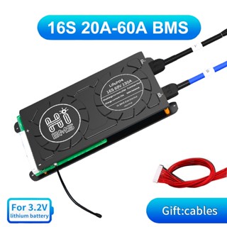 บอร์ดป้องกันแบตเตอรี่ 3.2V LifePo4 BMS 16S 48V 20A 30A 40A 50A 60A BMS PCBA สําหรับจักรยานไฟฟ้า