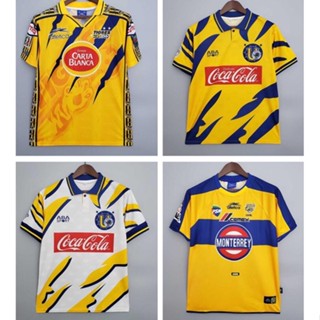 เสื้อกีฬาแขนสั้น ลายทีมชาติฟุตบอล Tigres UANL 97-98 ชุดเหย้า สไตล์เรโทร