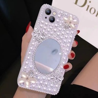 เคสกระจกแต่งหน้า สําหรับ Iphone Apple 14plus