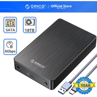 Orico เคสฮาร์ดดิสก์ภายนอก HDD SATA เป็น USB 3.1 6Gbps 3.5 นิ้ว รองรับฮาร์ดดิสก์ภายนอก 18TB（HM35）