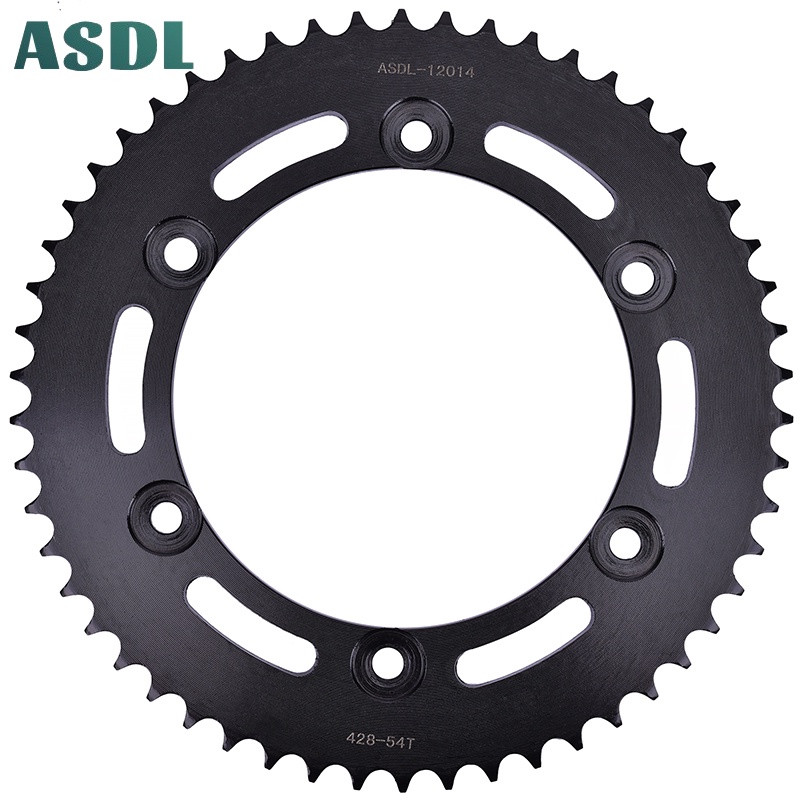 ASDL 428 54T รถจักรยานยนต์ด้านหลัง Sproket สําหรับ Honda CR250 RR 1990-1994 CBR250 RJ/RK/RK-2 VTR250