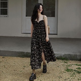 ชุดเซ็ทสาวอวบ ชุดเดรส ชุดเดรสกระโปรงยาว ลายดอกไม้ แฟชั่นฤดูร้อน สําหรับสตรี 2023