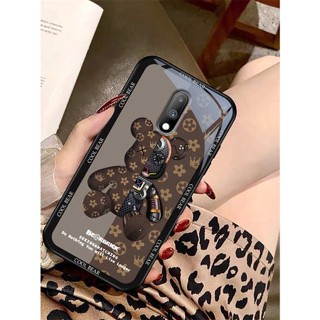 ใหม่ เคสโทรศัพท์มือถือแบบแก้ว ซิลิโคนนิ่ม บาง กันกระแทก ลายน่ารัก สําหรับ oneplus 7 7t 1+7 1+7t pro