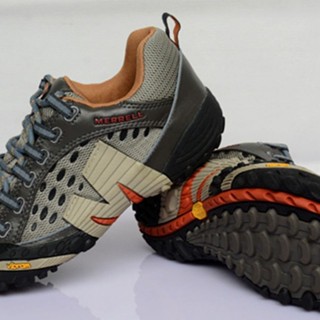 Merrell MERRELL รองเท้าปีนเขา ระบายอากาศ กันลื่น ทนต่อการสึกหรอ สําหรับผู้ชาย เดินป่า เดินทาง กลางแจ้ง @-