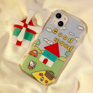 เคสโทรศัพท์มือถือ ลายการ์ตูน พร้อมขาตั้ง สําหรับ Iphone 14promax Apple 13 11 12