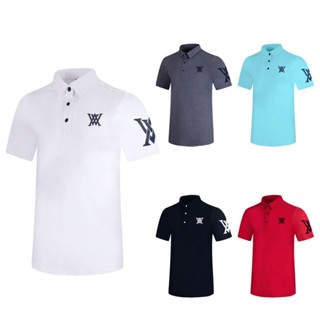 Anew GOLF เสื้อยืดลําลอง แขนสั้น ระบายอากาศ แบบแห้งเร็ว สําหรับผู้ชาย เหมาะกับฤดูใบไม้ผลิ ฤดูร้อน T2339