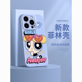 เคสโทรศัพท์มือถือแบบแข็ง ลาย Powerpuff Girls สําหรับ iphone11 12 13 14 promax x xs xr i7 i8