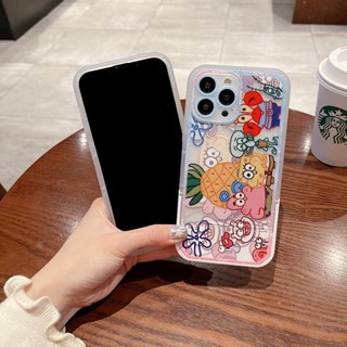 เคสโทรศัพท์มือถือ แบบใส กันแตก ลายการ์ตูนน่ารัก สําหรับ iphone 11 Max 12 13 14 Pro Max