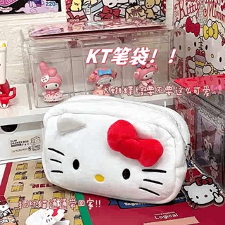 กล่องดินสอ กระเป๋า ดินสอ Sanrio hellokitty กระเป๋าปากกาความจุขนาดใหญ่น่ารักตุ๊กตาสาวญี่ปุ่นนักเรียนมัธยมต้นมัธยมปลาย