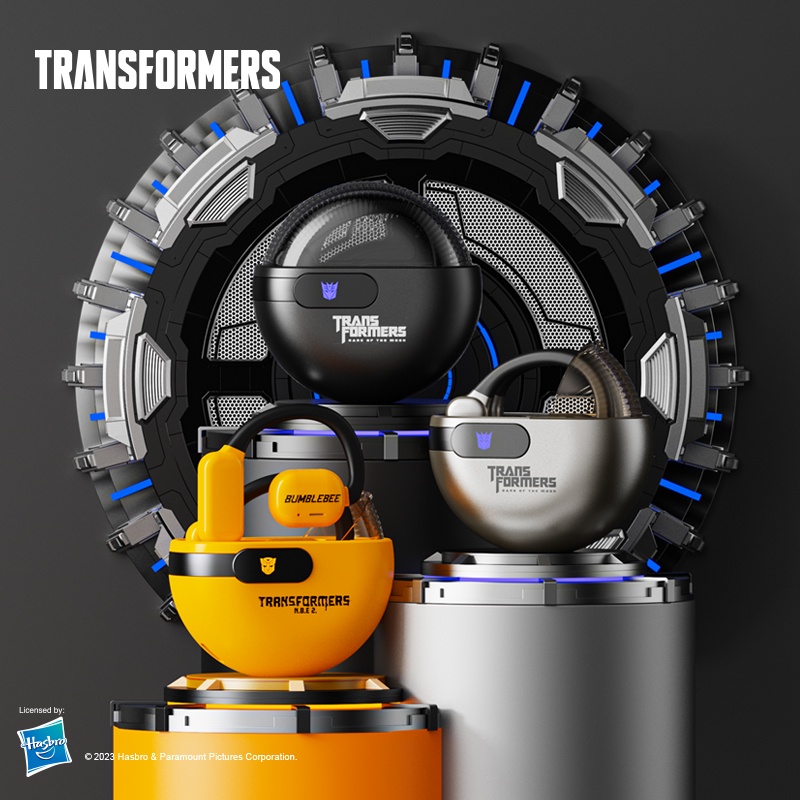 Transformers TF-T09 หูฟังบลูทูธ Bluetooth V5.3 เกมหูฟัง Tws เวลาแฝงต่ำ หูฟังไร้สาย With Mic for Android IOS PC