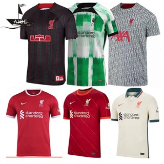 เสื้อกีฬาแขนสั้น ลายทีมชาติฟุตบอล Liverpool 2021-2022 ชุดเยือน สําหรับผู้ชาย