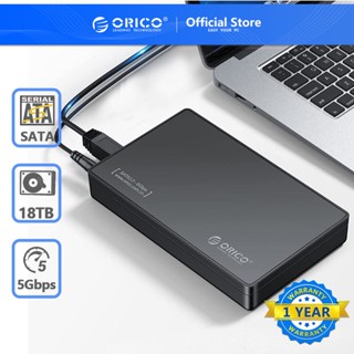 Orico 3 . 5 นิ้ว Hdd Enclosure เคสฮาร์ดไดรฟ์ Sata To Usb3.0 / USB3.1 Gen 1 Type C สําหรับ Ssd Disk Uasp 8Tb พร้อมอะแดปเตอร์ ( 3588C3 )