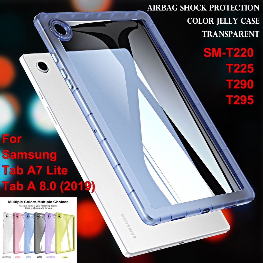 เคสแท็บเล็ต แบบใส กันกระแทก สําหรับ Samsung Galaxy Tab A7 Lite (2021) 8.7 นิ้ว SM-T220 SM-T225 T225N