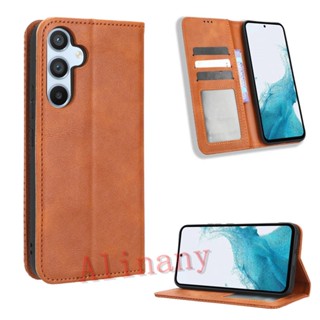 กรณี Samsung Galaxy A54 5G ฝาครอบกรณี Flip Leather Phone Casing Samsung A54 5G Back Cover