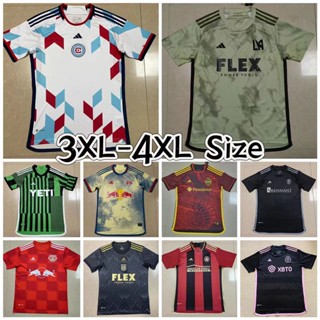 เสื้อกีฬาแขนสั้น ลายทีมชาติออสติน Miami Los Angeles 24-48 ชั่วโมง 23 24 MLS ไซซ์ 3XL-4XL