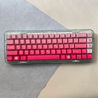 Peach Blossom keycaps cherry profile Five Side DYE SUB PBT keycap set