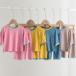 Baby tutu skritbaju budak ชุดนอนเสื้อเชิ้ต แขนสามส่วน เอวสูง แฟชั่นฤดูใบไม้ผลิ และฤดูร้อน สําหรับเด็กผู้หญิง