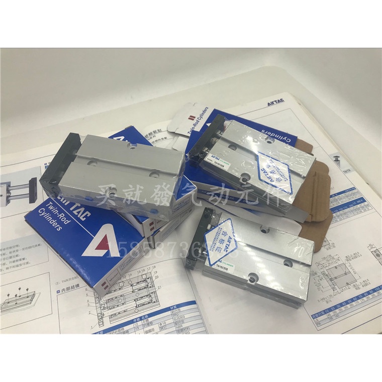 Yadeke Dual แกนกระบอก TN16 * 30S Dual Rod กระบอก tn10X10S20s/30/40/50/60/70/80S