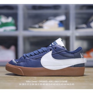 Nike Blazer 77 Low Jumbo "Deep Navy/White/Gum" 1977 Trailblazer Series Low Joker รองเท้ากีฬา รองเท้าบาสเก็ตบอล