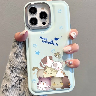 เคสโทรศัพท์มือถือ แบบนิ่ม ลายแมว สําหรับ iPhone 14Promax 13 12 11 7Plus X XR xsmax