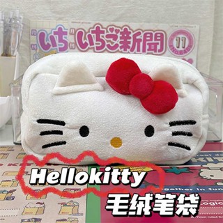 กล่องดินสอ กระเป๋า ดินสอ Sanrio Hello kitty กระเป๋าปากกาตุ๊กตา Hello Kitty ความจุขนาดใหญ่การ์ตูนสาวน่ารัก ins กล่องเครื่องเขียน KT cat pacha dog girl heart super cute girl heart student stationery pen case