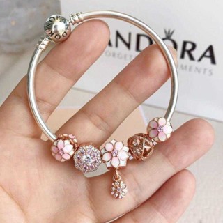 ขายดี PAN_bracelet_Bracelet_Pink Peach Blossom Orchid สร้อยข้อมือกระดูกงู AAs031 AS68 CI686 ASS6688