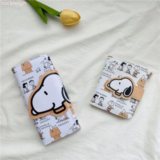 กระเป๋าสตางค์ ใบสั้น หนัง pu มีซิป ลายการ์ตูน Snoopy น่ารัก แบบพกพา ทนทาน สไตล์เกาหลี สร้างสรรค์ 6.14