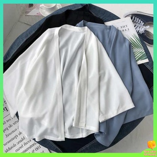 เสื้อสาวอวบแฟชั่น เสื้อคลุมสาวอวบ King Size Fat MM300 จิน Sun Protection Blouse Womens Thin Loose Air Conditioning Shirt Summer Cardigan Shawl เสื้อโค้ทสั้น 2