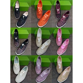 Promo original 2023 Keds (ฟรีถุงเท้าสองคู่) รองเท้าผ้าใบลําลอง สีขาว แฟชั่นสําหรับสตรี