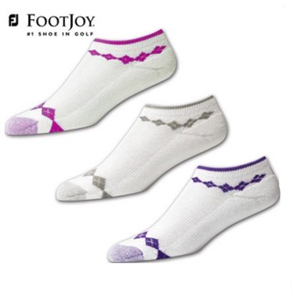 Footjoy ถุงเท้ากีฬากอล์ฟ ผ้าฝ้ายแท้ สไตล์ใหม่ สําหรับผู้หญิง 3 คู่