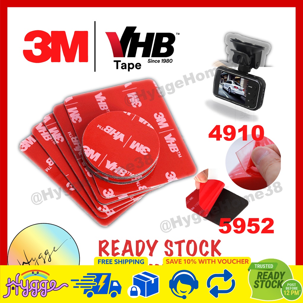 3M VHB เทปสองด้านใสสีดํา PE โฟม Magic Nano เทปรถสําหรับ Dash กล้องผู้ถือ Strong เทป 4910 5952