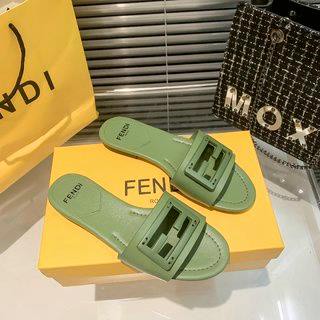 [EUR Size] Fendi ใหม่ รองเท้าแตะส้นแบน ลายโลโก้ หายาก ออกแบบดี เป็นเอกลักษณ์ สวยมาก