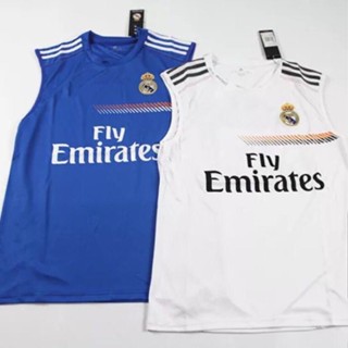 เสื้อกีฬาแขนกุด ลายทีมฟุตบอล real Madrid 5.26 สไตล์คลาสสิก