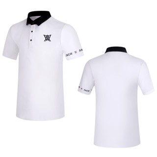 Anew GOLF เสื้อยืดแขนสั้น ระบายอากาศ แบบแห้งเร็ว สําหรับผู้ชาย T2328