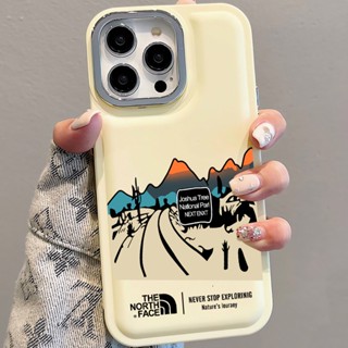 เคสโทรศัพท์มือถือ แบบนิ่ม ลายน้ําพุ ป้องกันเลนส์กล้อง สําหรับ iPhone 14Promax 13 12 11 7Plus X XR xsmax