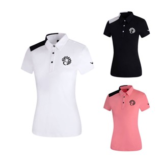 Callaway เสื้อยืดแขนสั้น คอปก แห้งเร็ว ระบายอากาศ T23100 สําหรับผู้หญิง