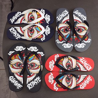 [พร้อมส่ง] _ รองเท้าแตะยาง กันลื่น แฟชั่นฤดูร้อน สําหรับผู้ชาย